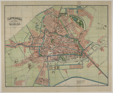 217084 Plattegrond van de stad Utrecht (24e druk).